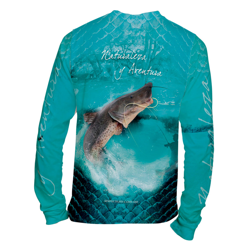 Remera de pesca con estampa