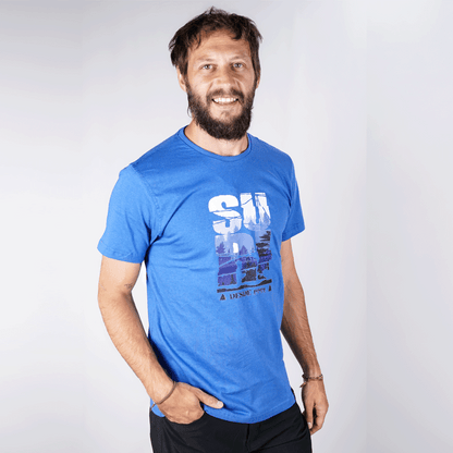 Remera con estampa M/C