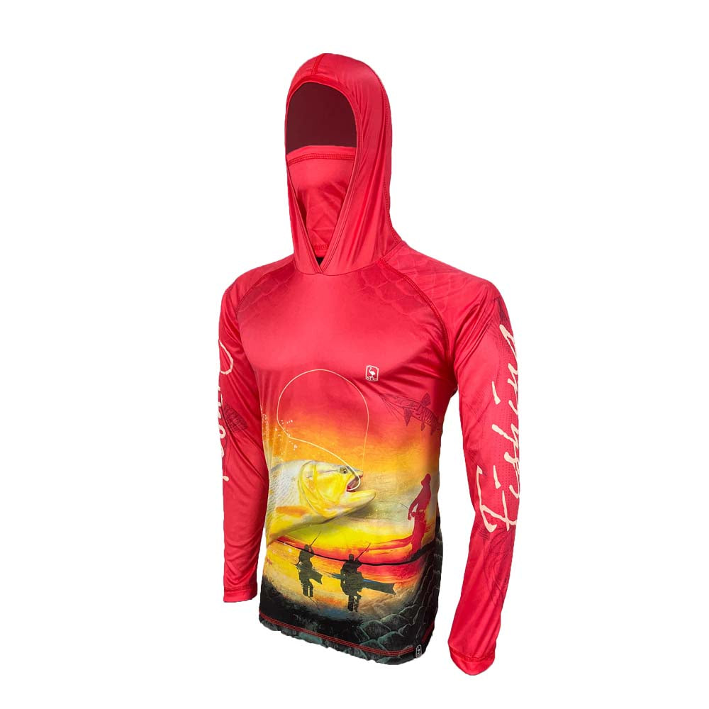 Remera de pesca con estampa